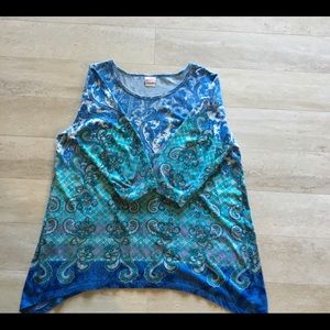 Cotton top in paisley print